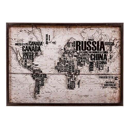 Cuadro Mapa Mundo de Diseño 70x50 cm