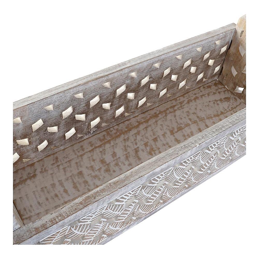 Revistero Madera Mango decape Natural 59x21x46 cm