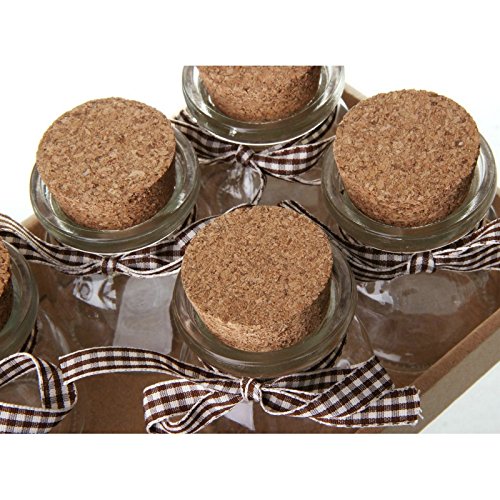 Set 6 Botella Cristal 6 x 6 x 7,80 cm