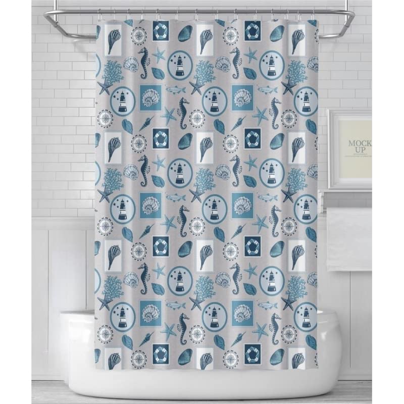 Cortina de baño poliéster Cortina de Ducha Impermeable para Cuarto de baño 180x180 cm