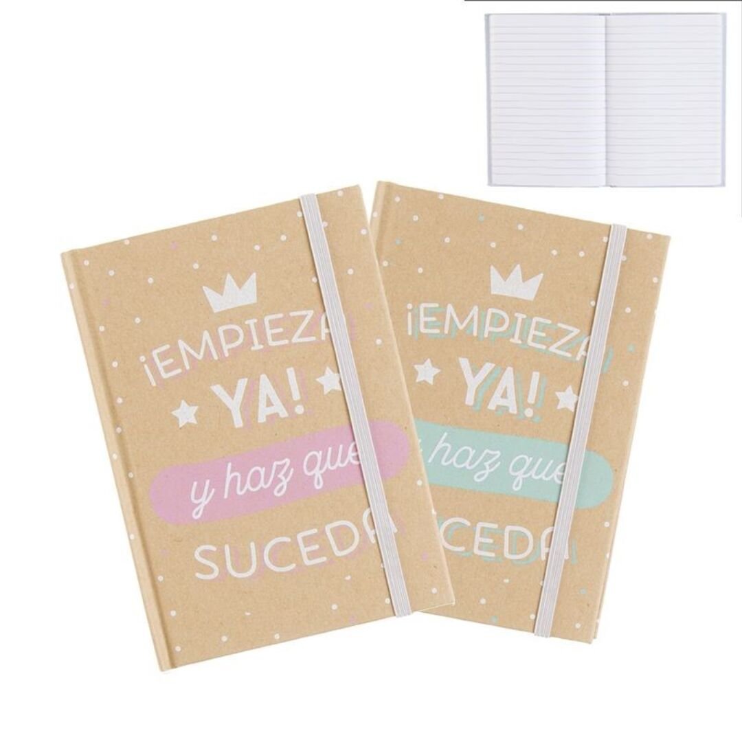 Libreta moleskin craft frase 10x14cm Pack 2 ud.