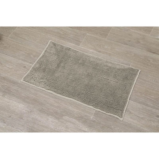 Alfombra baño Confort Antideslizante y Absorbente Beige 45x75 cm Alfombrilla de Baño Beige Mullida para Ducha