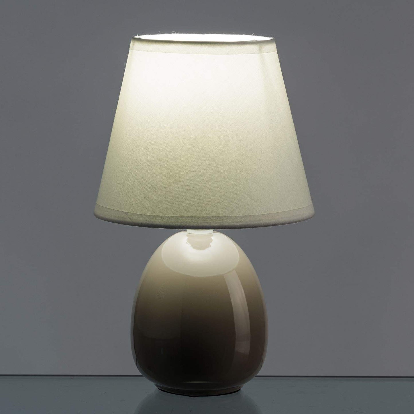 Lámpara para mesita de noche moderna beige de cerámica para dormitorio Bretaña