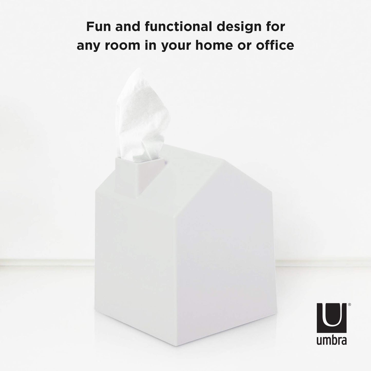 Casa para pañuelos de papel, Blanco