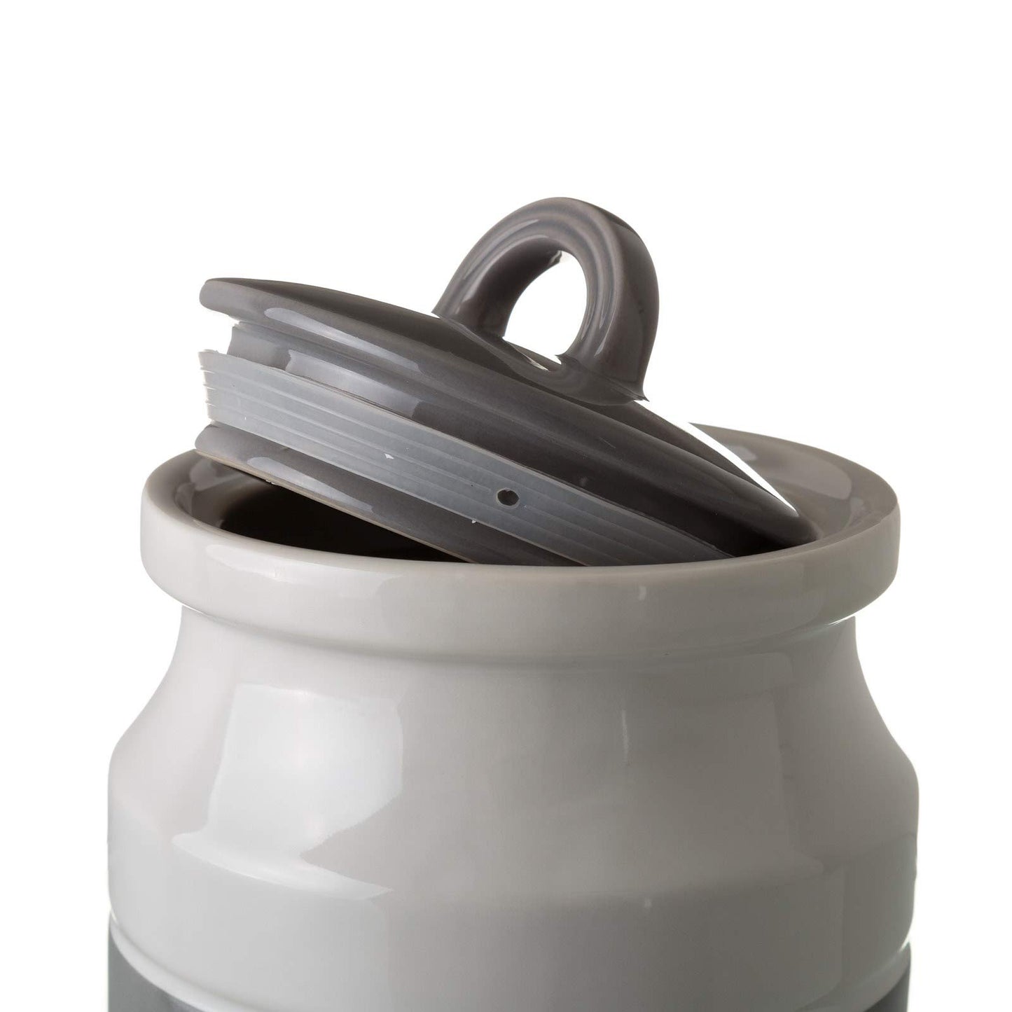 Bote de cocina industrial gris de cerámica para decoración Factory