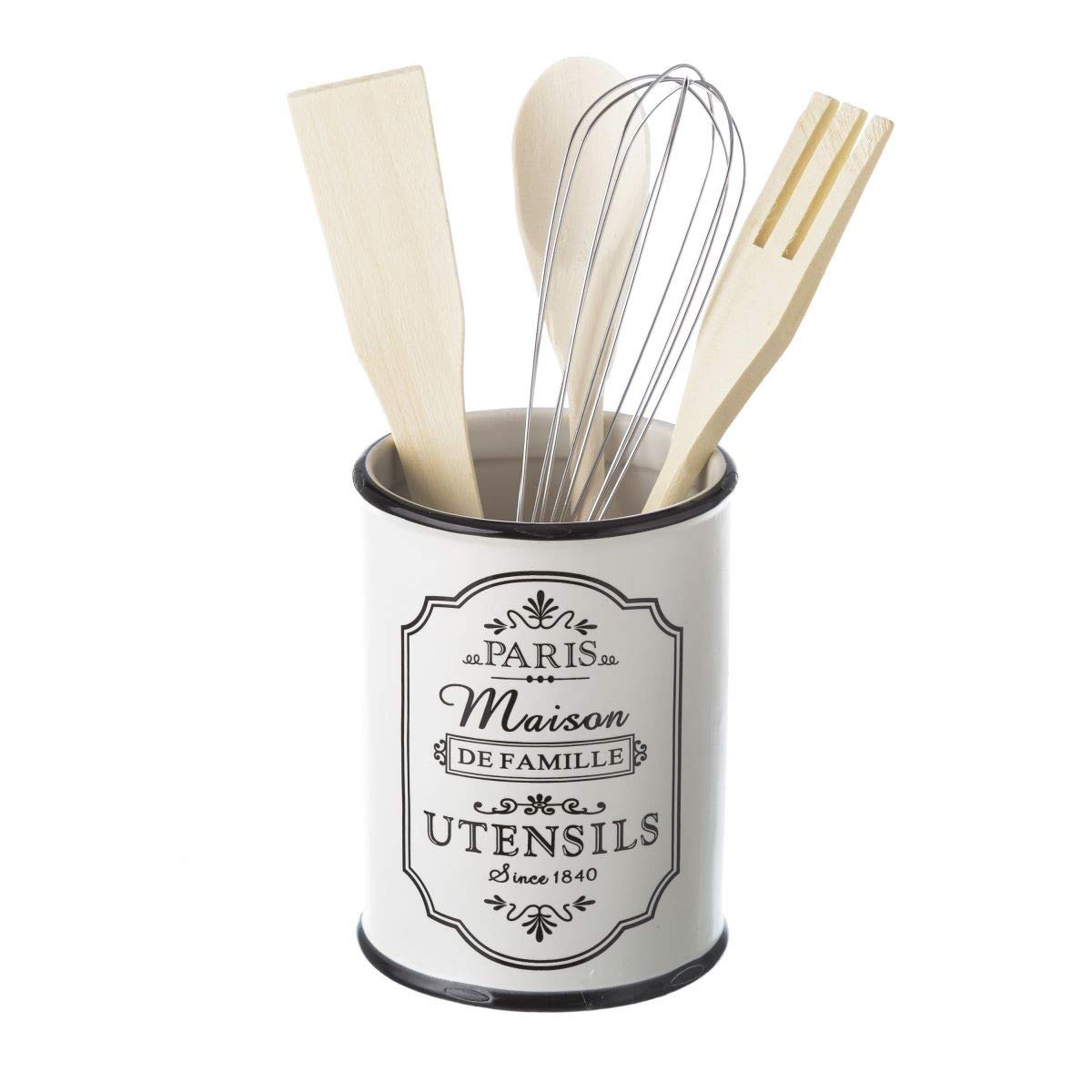 Porta Utensilios Paris Stoneware 10,50 x 10,50 x 14 cm