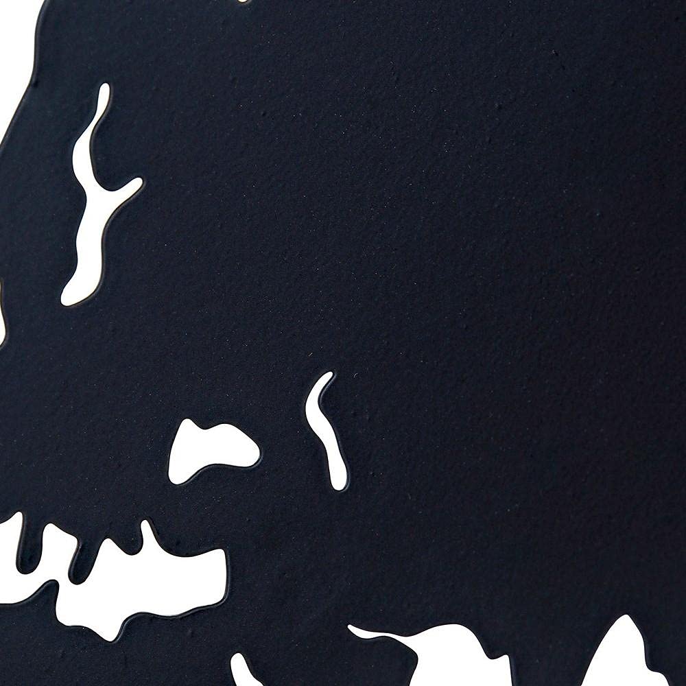 Juego de 3 Decoracion Pared Metal Mapa Mundo 40cm