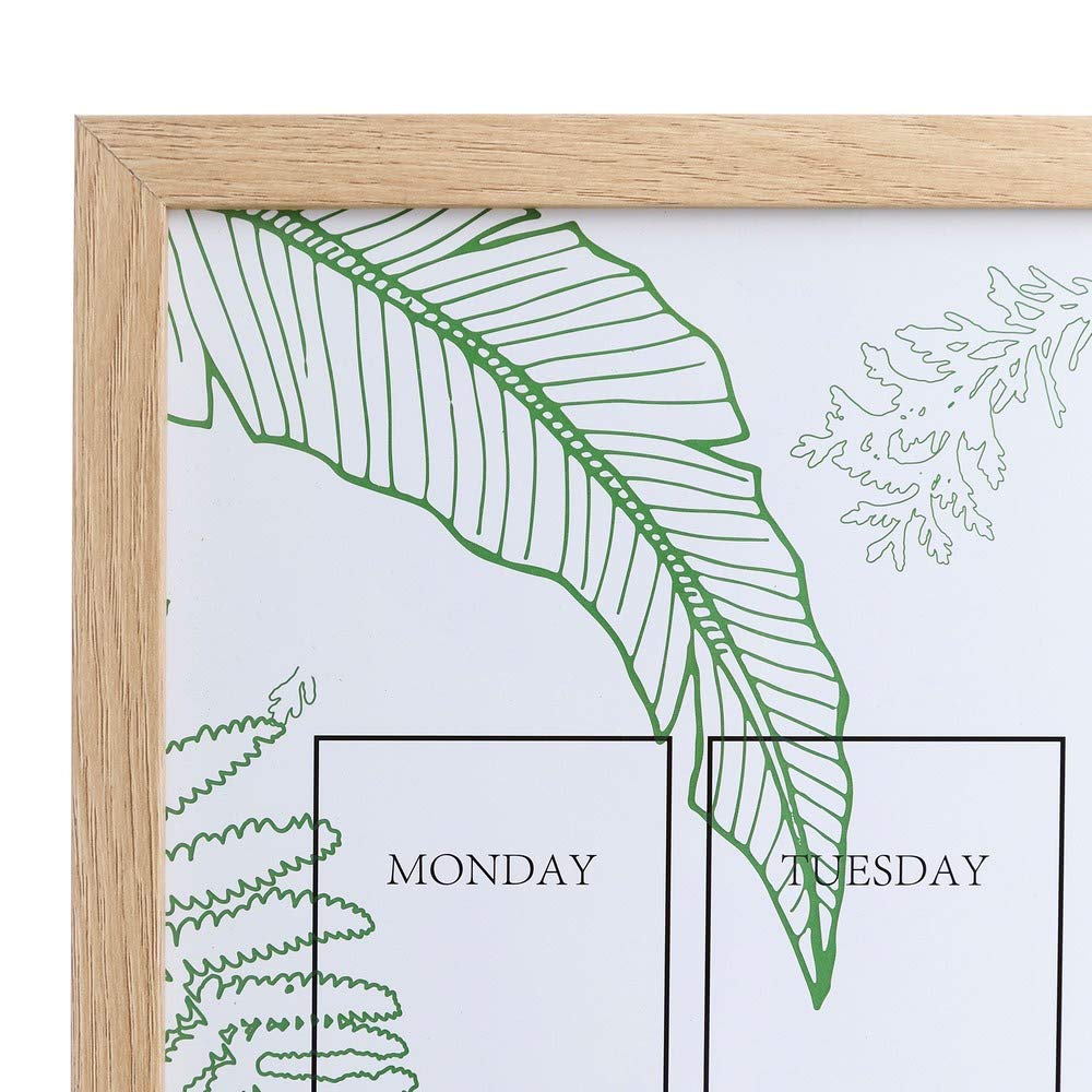 Mural pizarra blanco de madera étnico para cocina Vitta