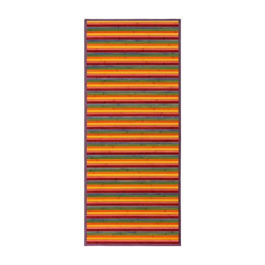 Alfombra de bambú, Antideslizante, Anti Manchas, Resistente a la Humedad, para Salón, Dormitorio, Cocina, Baño, Pasillo, Garaje- “Multicolor” de “175x75 cm