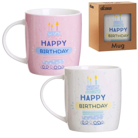 Tazas "HAPPY BIRTHDAY" (Set de 2 tazas)