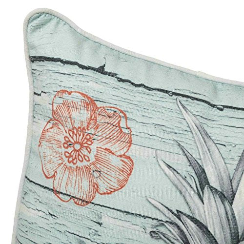 Cojines Originales étnico Verde de Algodón/poliéster para Salón Iris