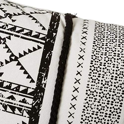 Juego de 2 Cojines Bono Negro Blanco 45x45 cm