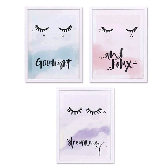 Set 3 Cuadros Ojos 30x40 3C