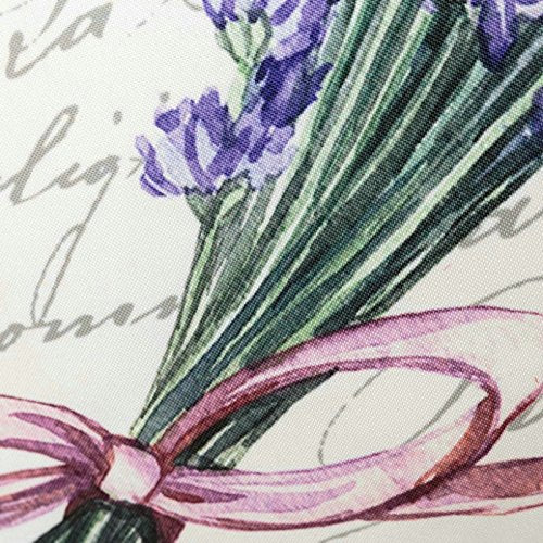 Cojín de 45x45 provenzal lila de microfibra para dormitorioFrance