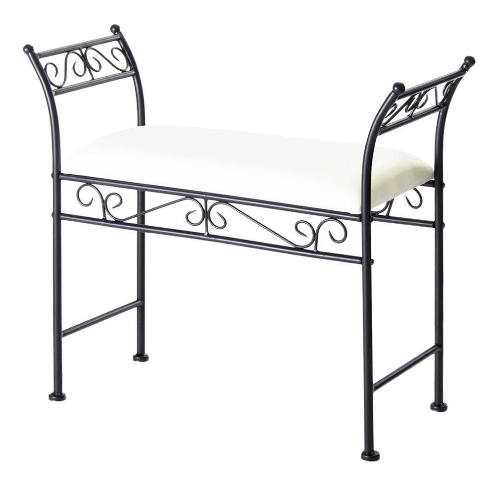 Banqueta pie de Cama de Metal de 64x68x30 cm