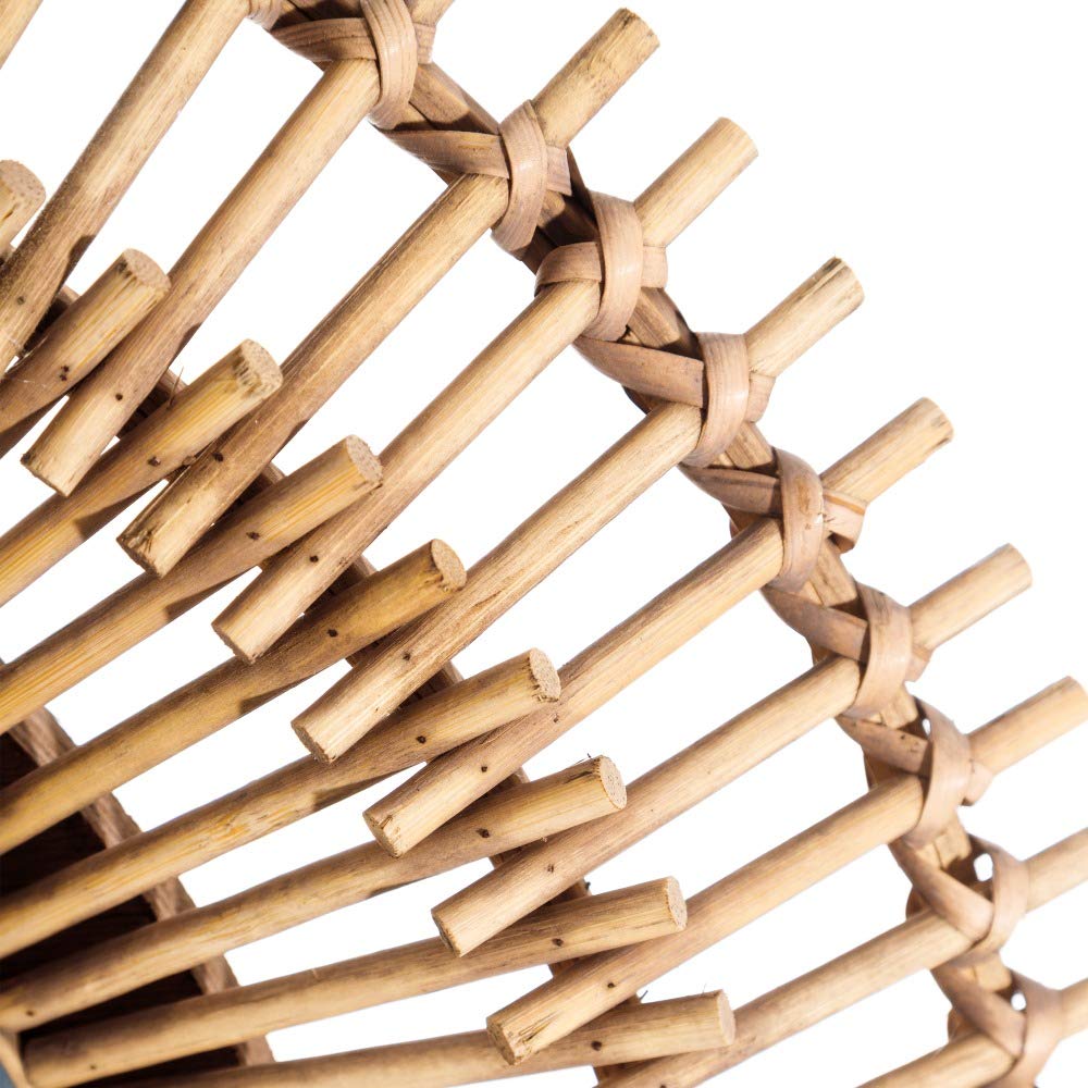 Espejo Sol exótico Natural de bambú, de Ø 58x5 cm - LOLAhome
