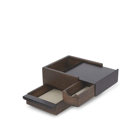 Mini Stowit Alhajero, Madera de caucho, Negro/Nogal, Pequeña
