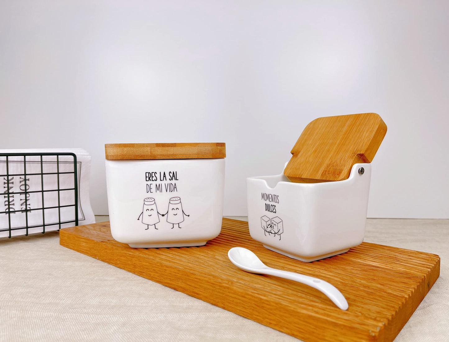 Salero y azucarero de Cocina Original metacrilato de diseño, recipientes acrilico Almacenamiento…