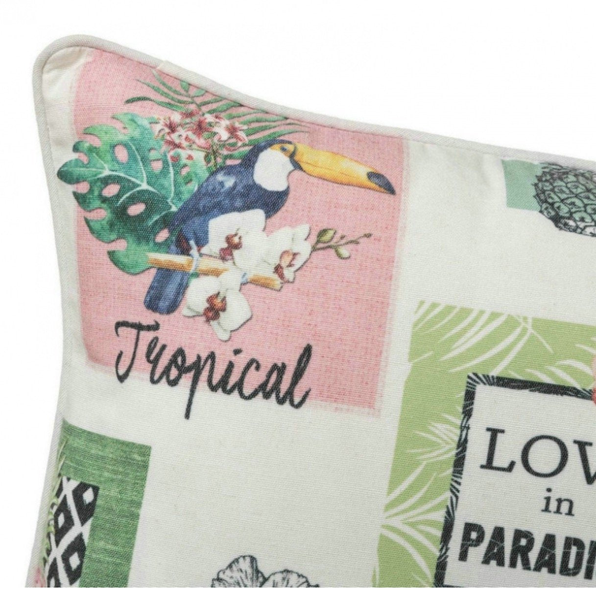 Cojines Originales étnicos Rosas de algodón/poliéster para decoración.