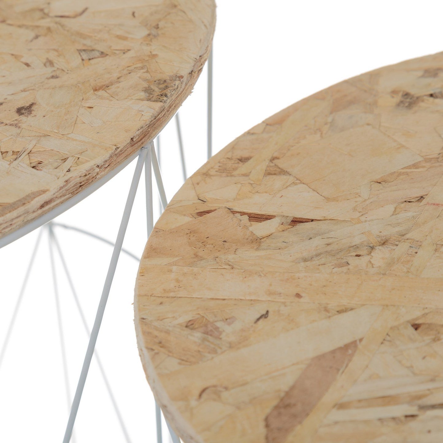 Mesitas auxiliares industriales blancas de metal para salón Factory