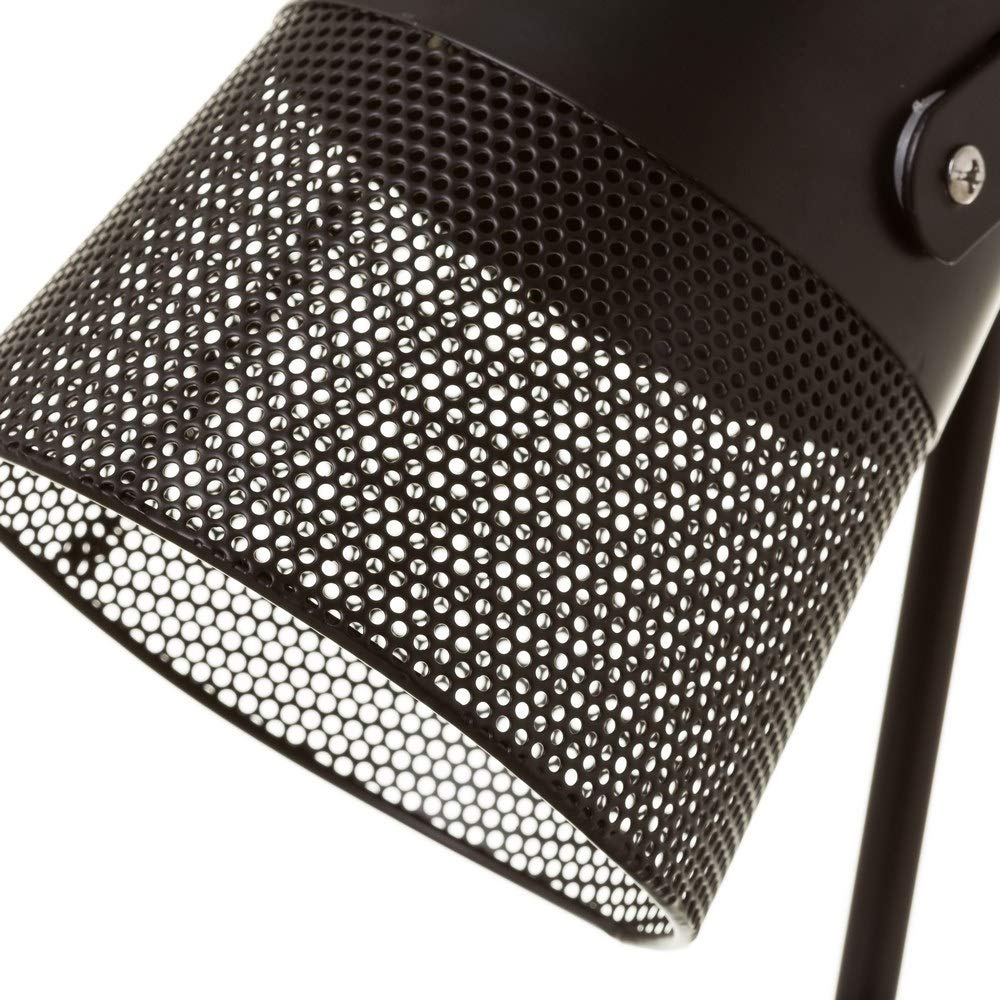 Lámpara foco calado vintage de metal negra de 38 cm - LOLAhome