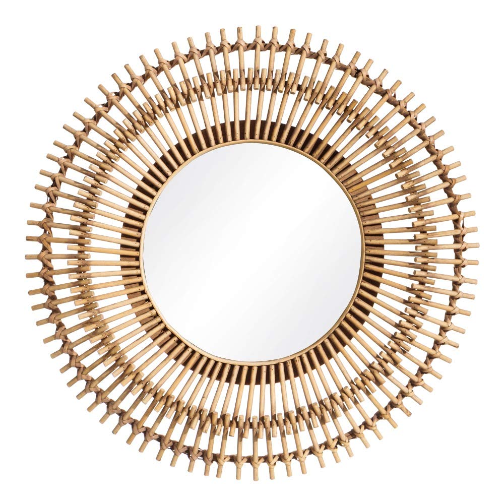 Espejo Sol exótico Natural de bambú, de Ø 58x5 cm - LOLAhome