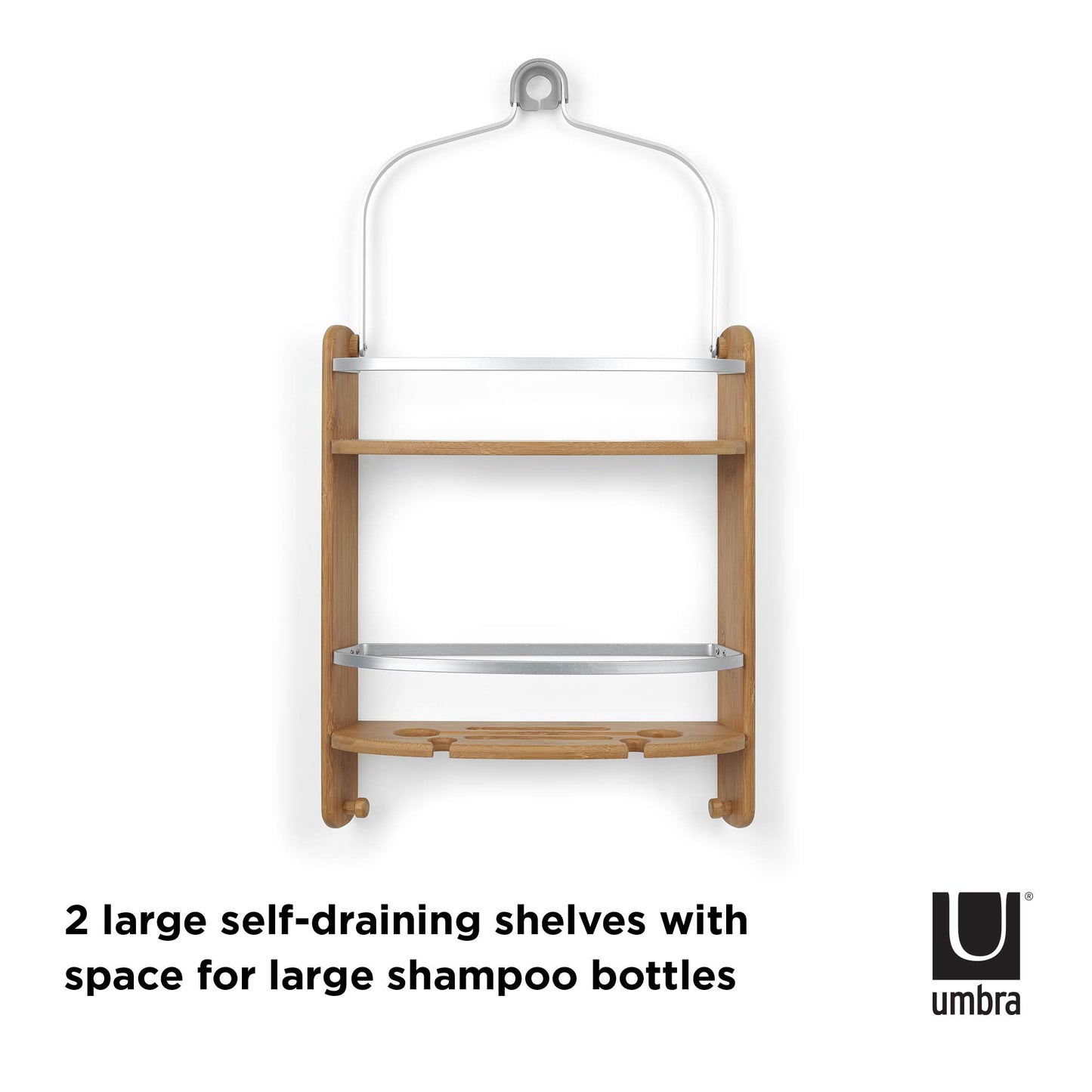 Aquala Organizador para bañera, Natural