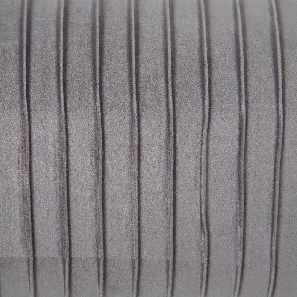 Banqueta pie de Cama de Tela y Metal de 129x45x48 cm (Gris)