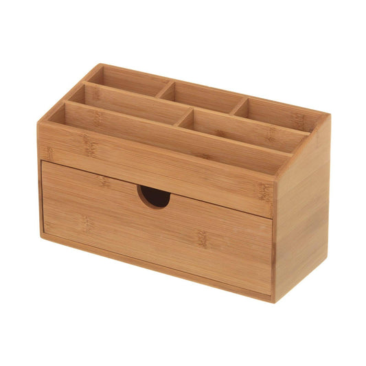Organizador de cajón nórdico marrón de bambú para cocina Basic