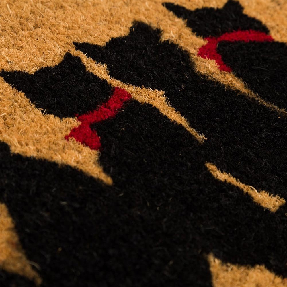 Felpudo Original Welcome Cats Diseño de Gatos de Fibra de Coco