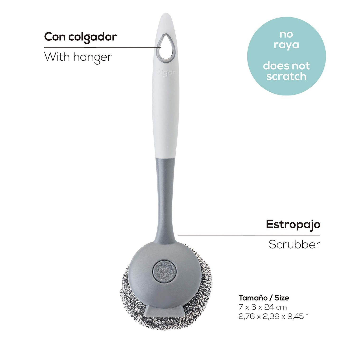VIGAR Hergo Cepillo lavaplatos Intercambiable