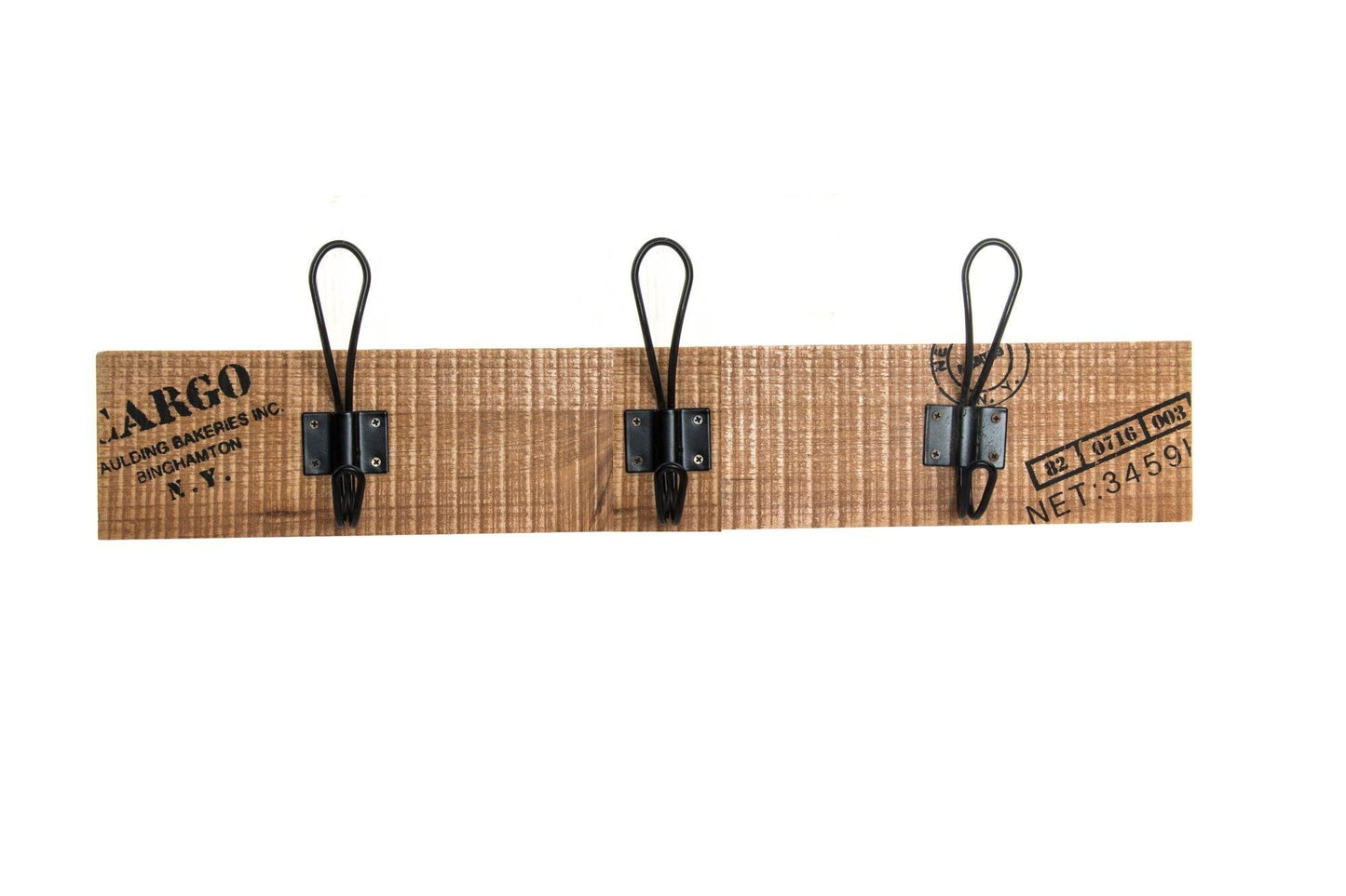 SuskaRegalos-Perchero de Pared Vintage Madera 3 Ganchos