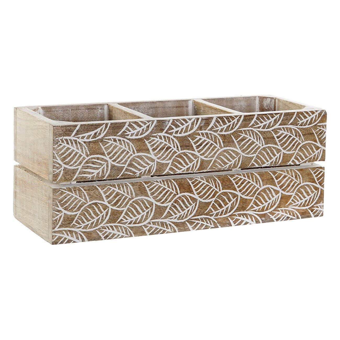 Portamandos de Madera Mango decape Hojas 31x11x12 cm