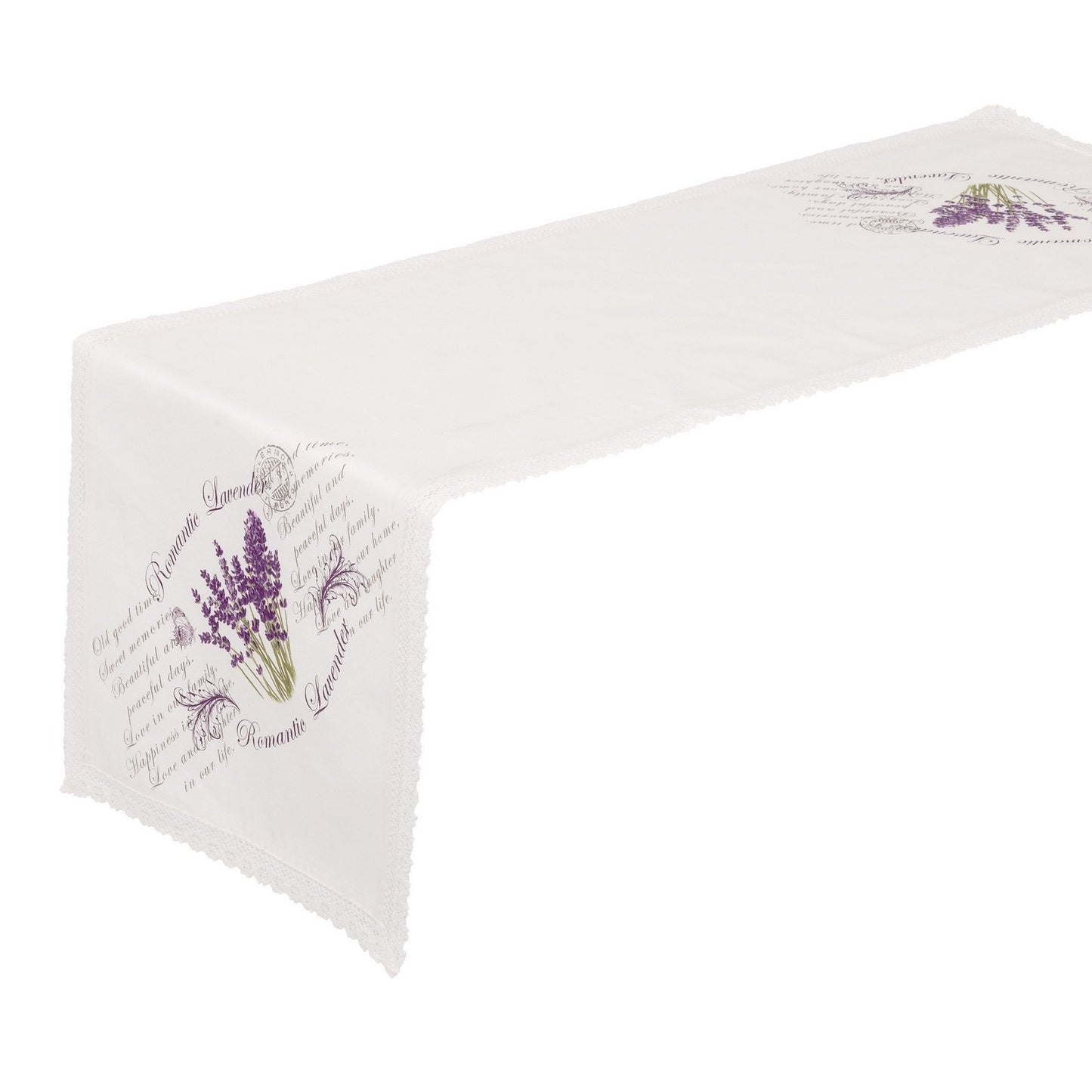 CAMINO MESA LAVANDA 100% ALGODÓN 40 X 140 CM