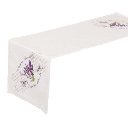 CAMINO MESA LAVANDA 100% ALGODÓN 40 X 140 CM