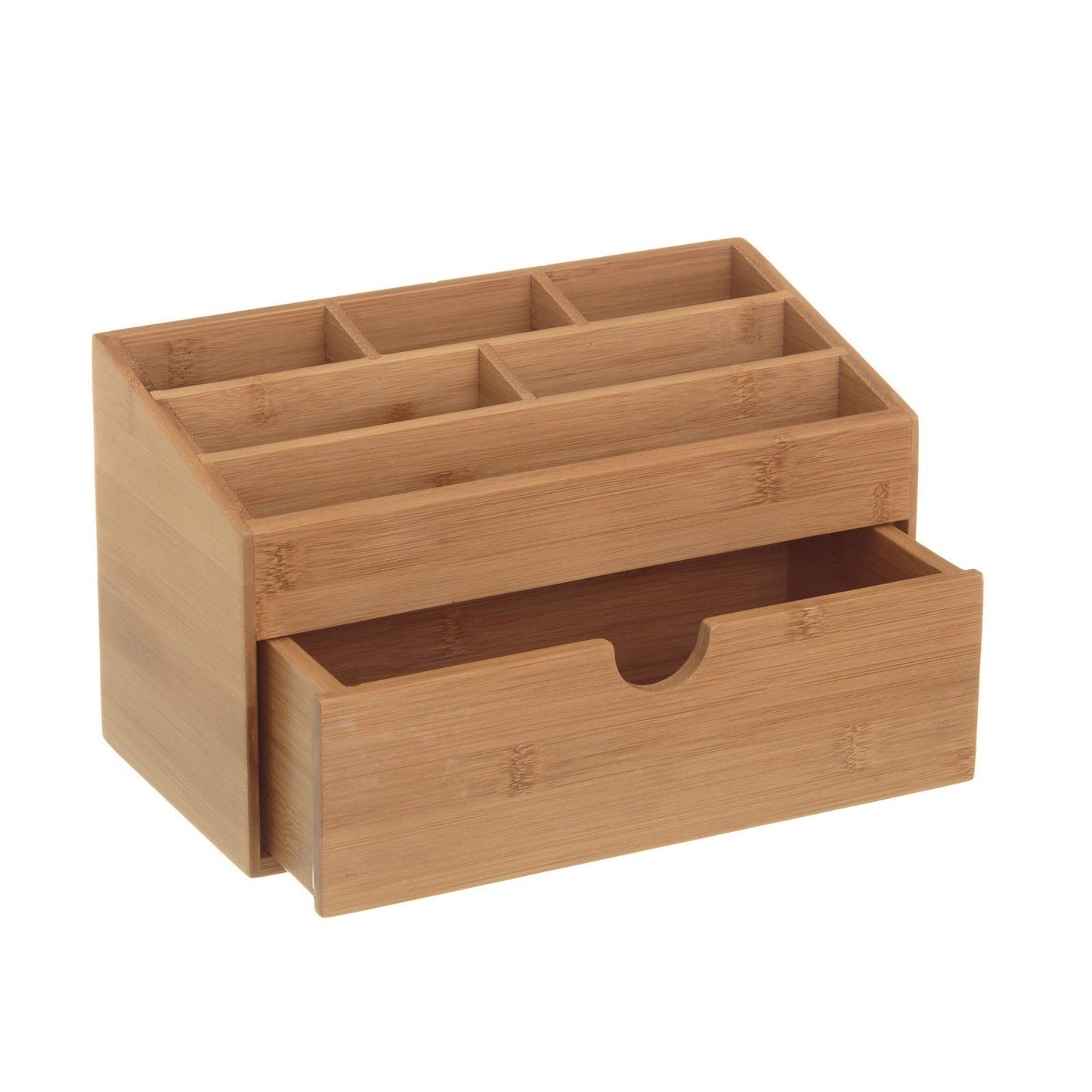 Organizador de cajón nórdico marrón de bambú para cocina Basic