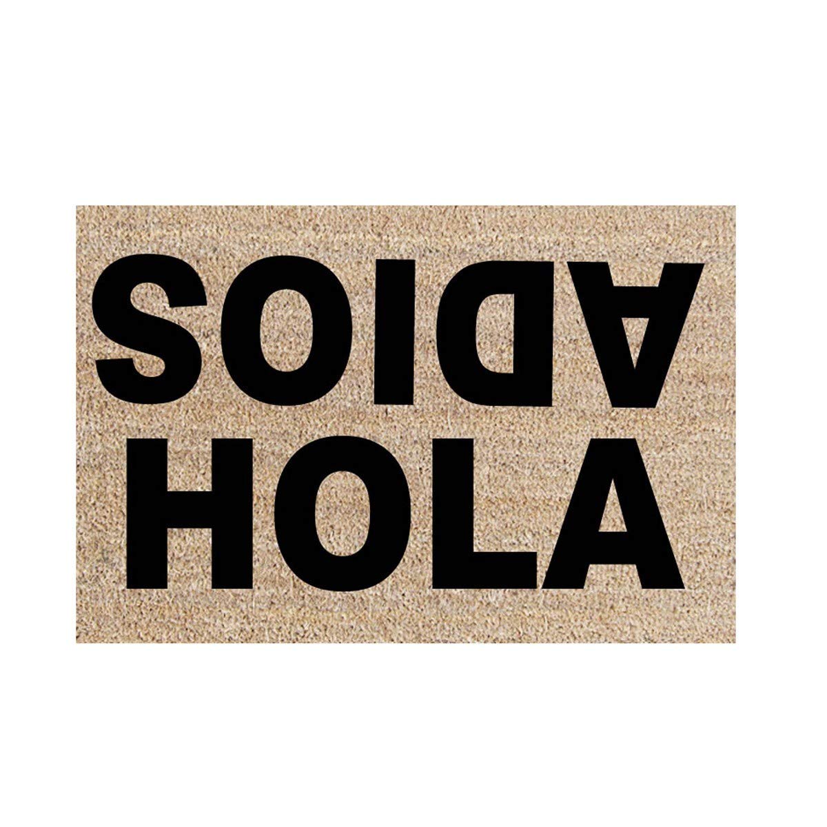 Felpudo bienvenido natural fibra de coco 40 x 60 cm .