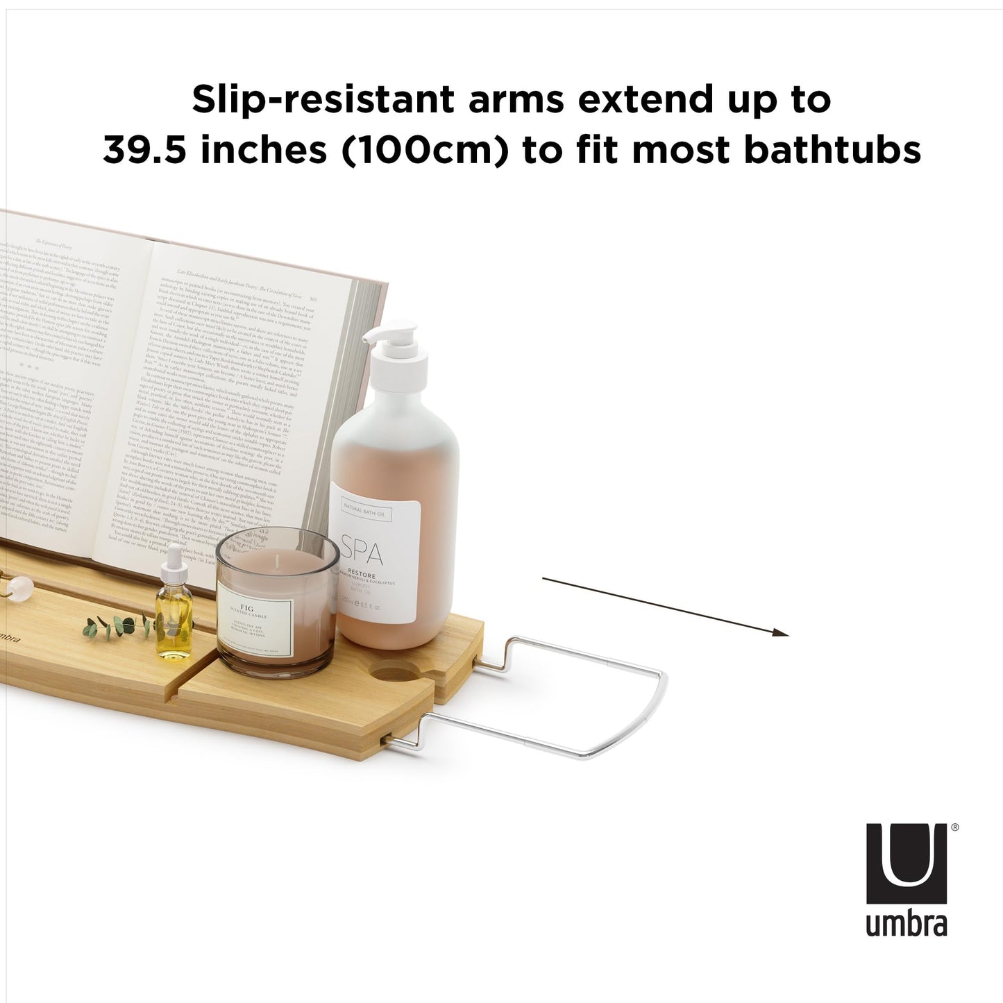 Umbra Aquala Organizador para bañera, Natural