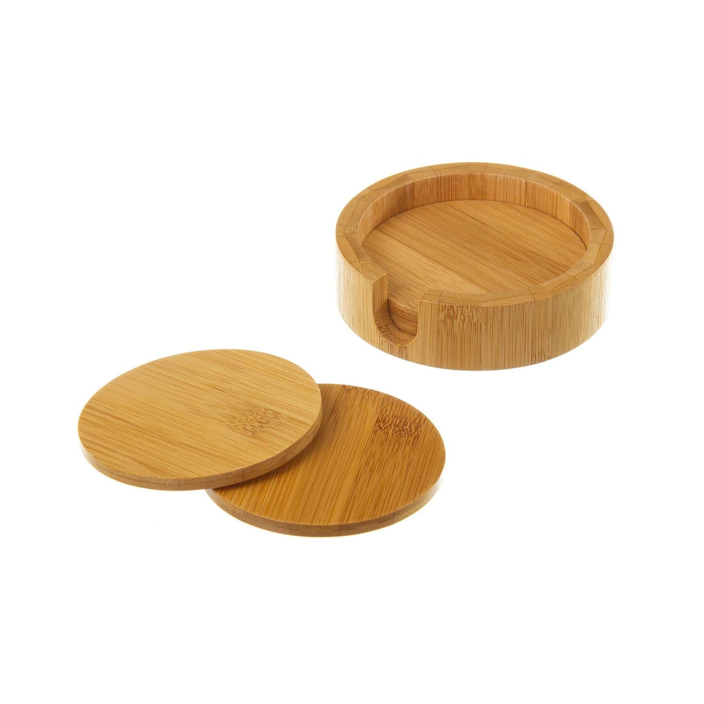 S/4 posavasos bambú 11 x 11 x 3 cm .