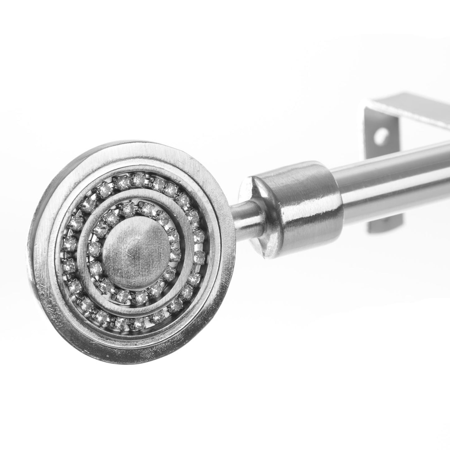 Barra Cortina Extensible Plateada de Acero de 120 a 210 cm - LOLAhome