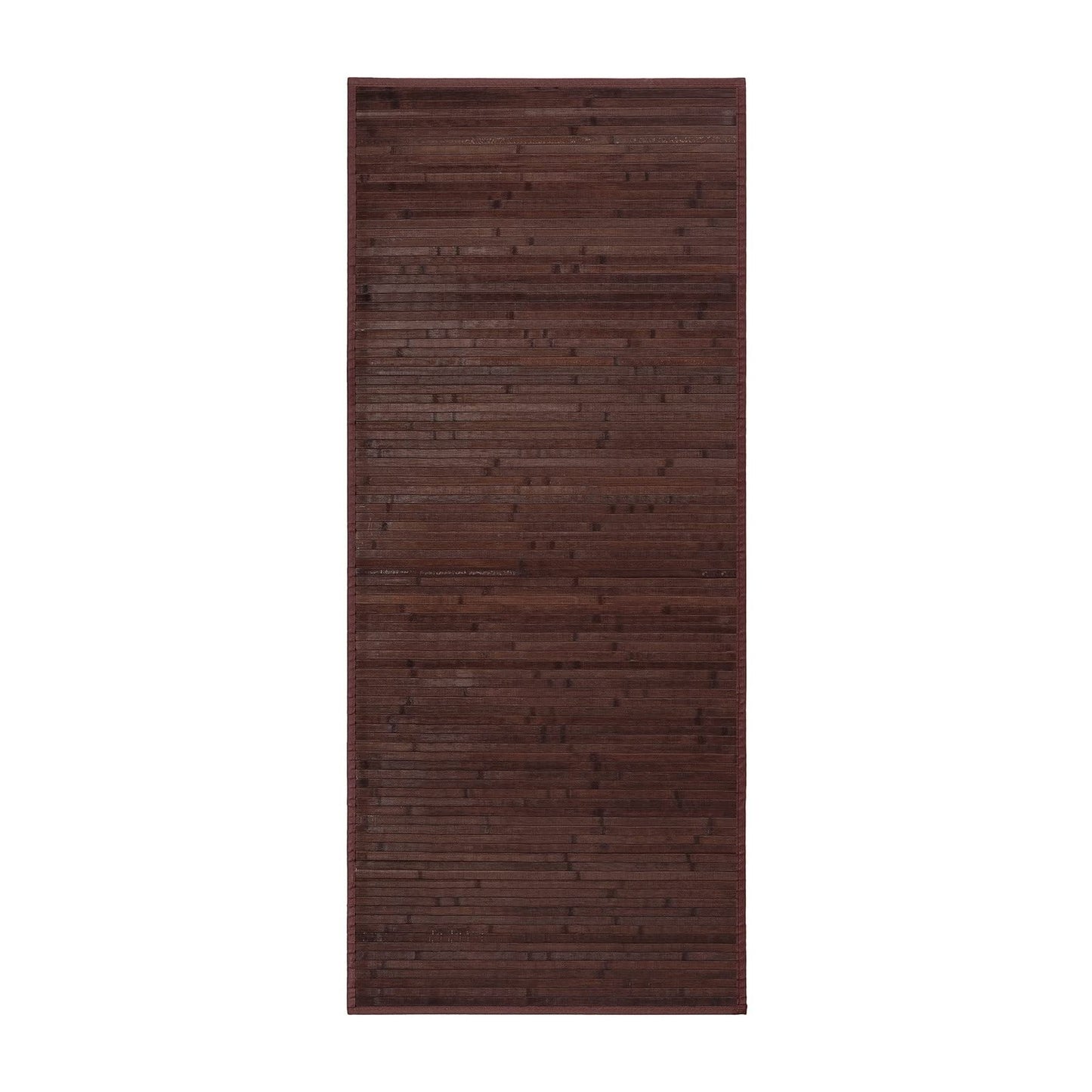 Alfombra de bambú, Antideslizante, Anti Manchas, Resistente a la Humedad, para Salón, Dormitorio, Cocina, Baño, Pasillo, Garaje- “marrón Nogal” de “175x75 cm