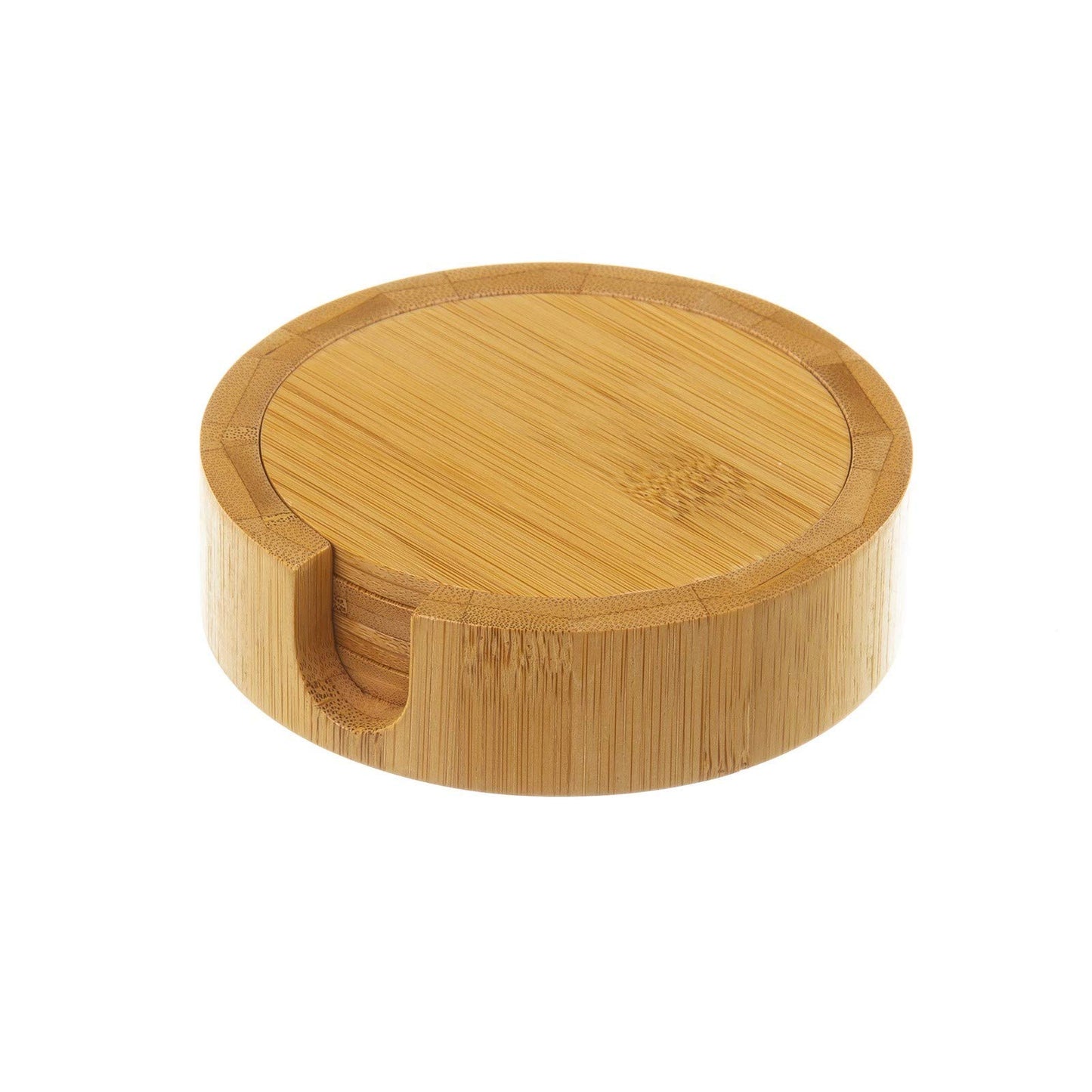 S/4 posavasos bambú 11 x 11 x 3 cm .