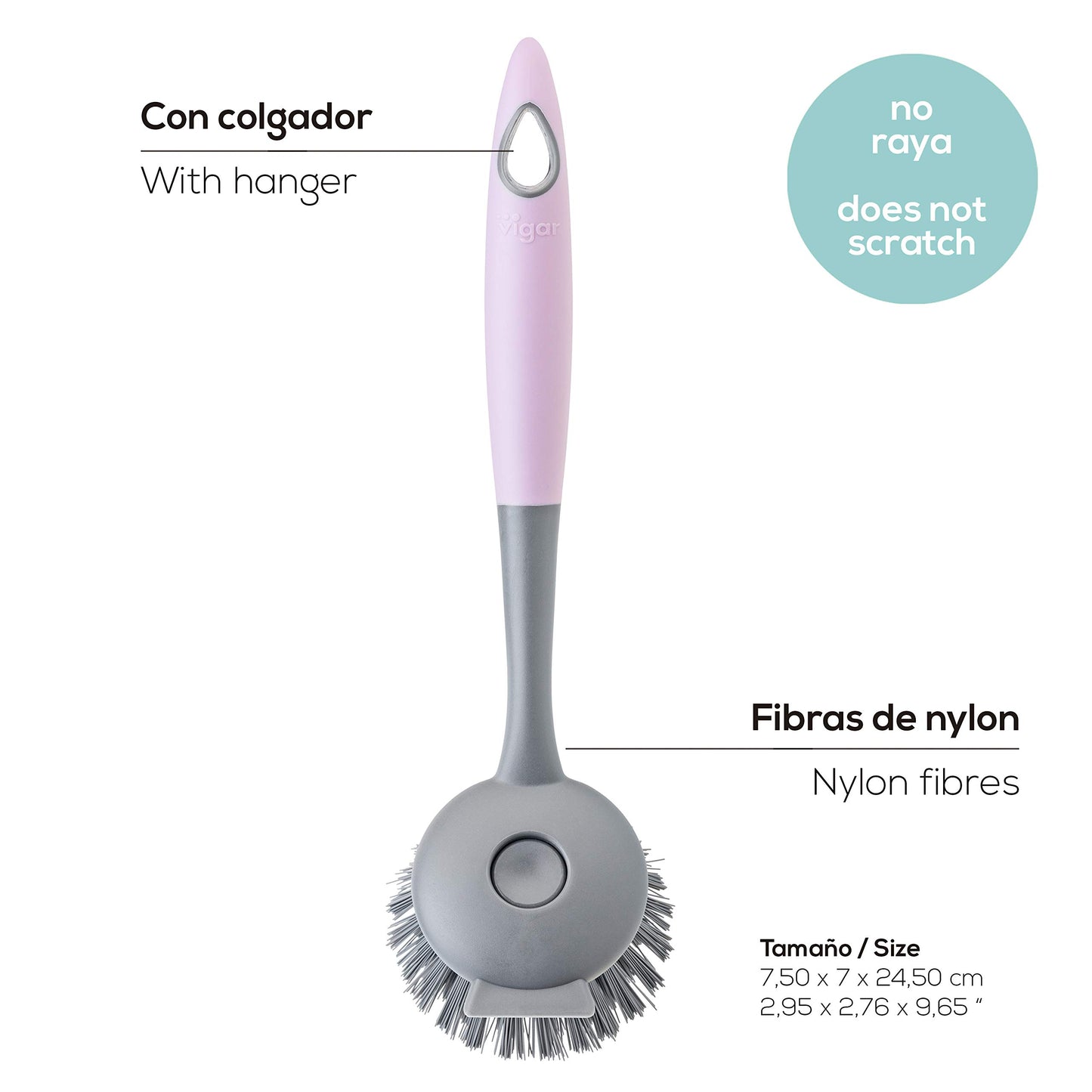 VIGAR Hergo Cepillo lavaplatos Intercambiable