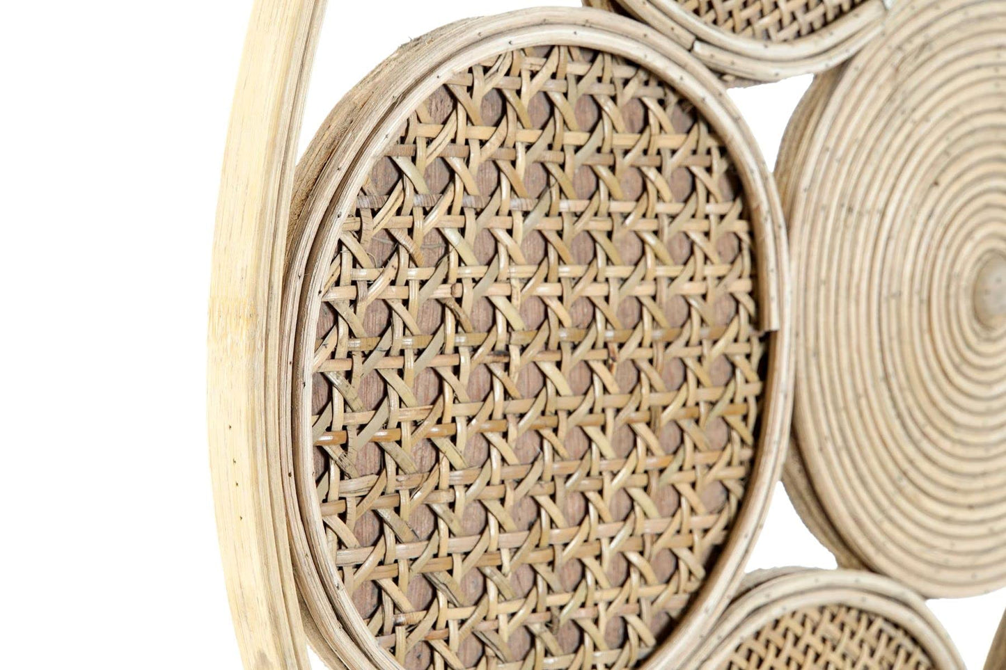 Mural Espiga exótico de Rattan Natural, de 45 cm