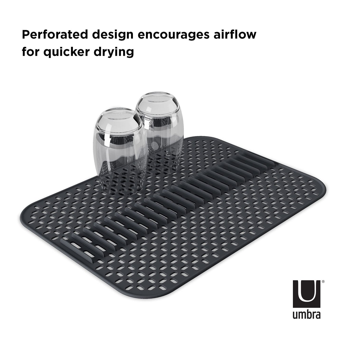 Sling Alfombrilla para Fregadero, Gris, grande