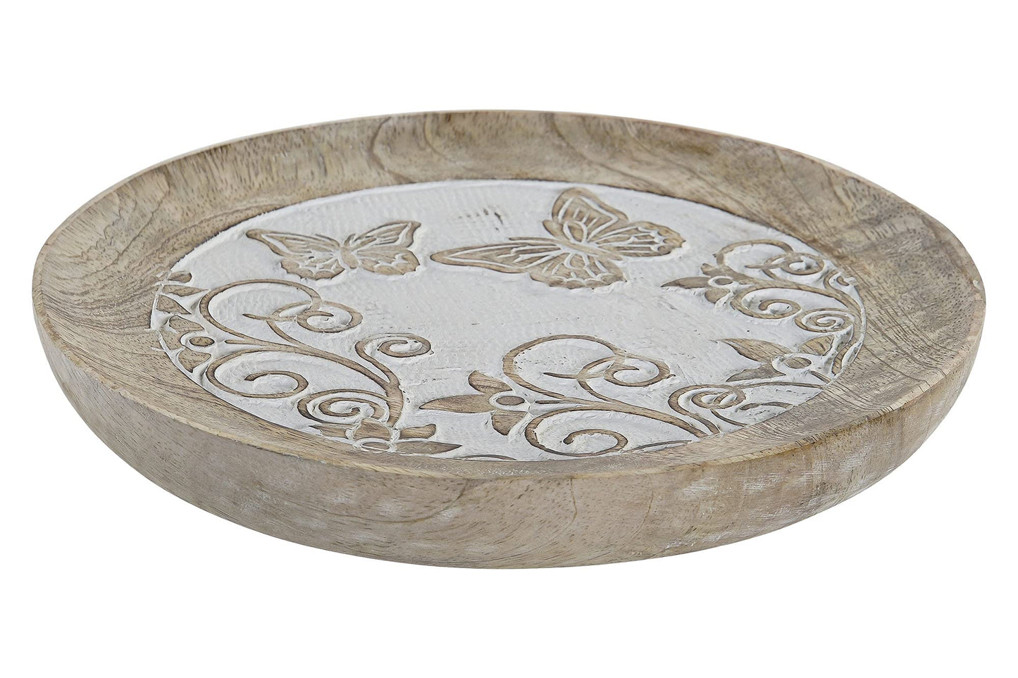 Bandeja vaciabolsillos de Madera Mango Mariposas