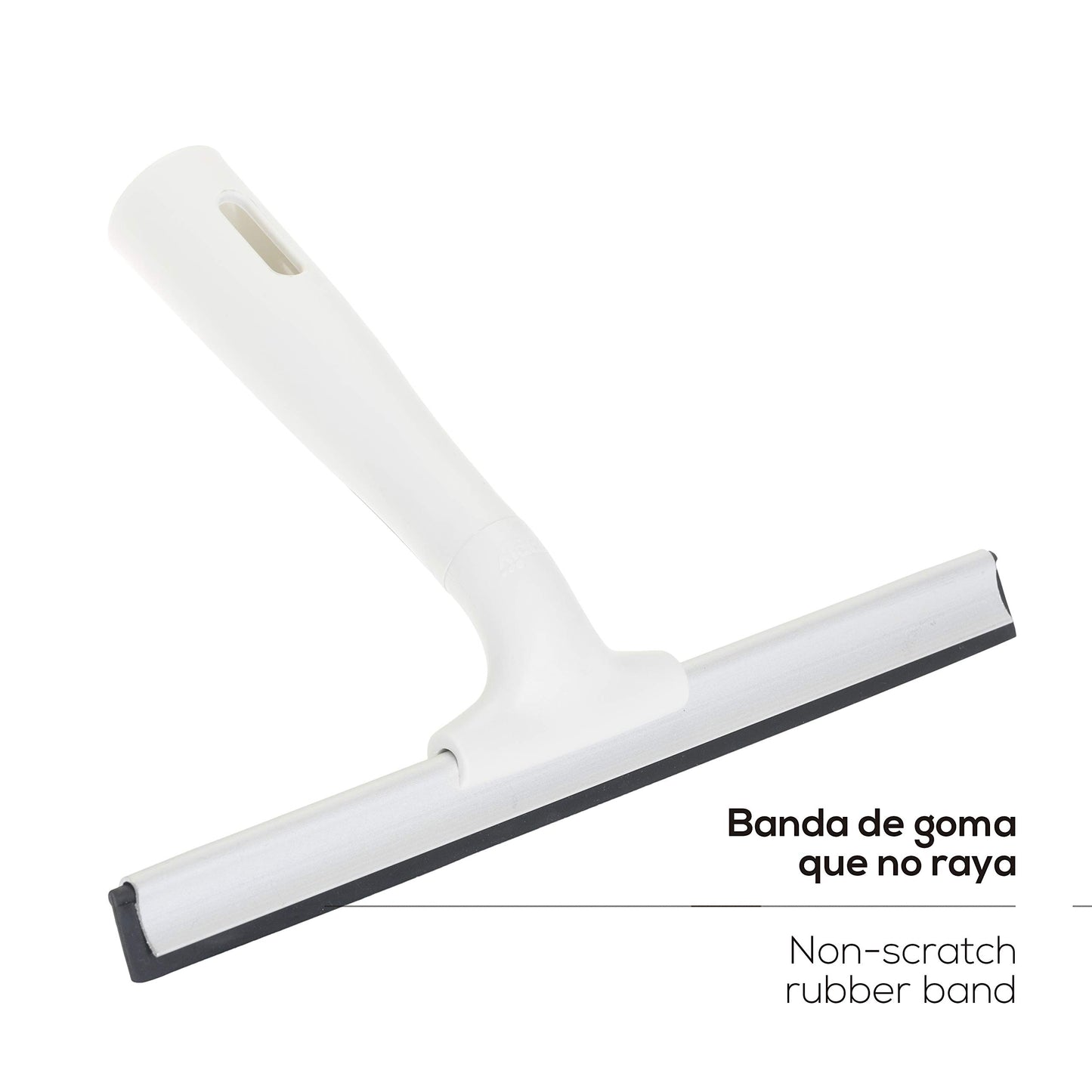 VIGAR - Rasqueta Limpiacristales - Ideal para Mampara de Ducha - Rascador Ideal para Ventanas, Mamparas y Lunas - Ecológico - No Raya ni Deja Marca