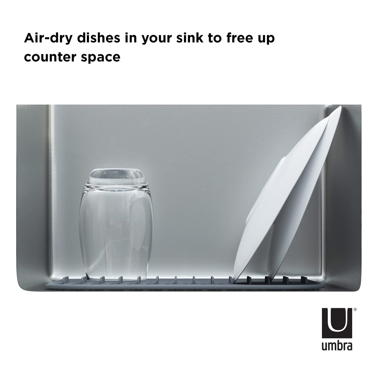 Sling Alfombrilla para Fregadero, Gris, grande