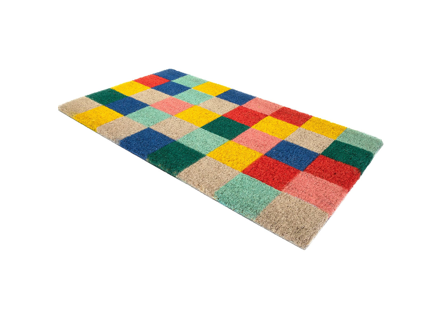 Fisura – Felpudo Entrada casa de Coco con Base Antideslizante de PVC. Felpudo Exterior Original. Pintado a Mano. Estandar