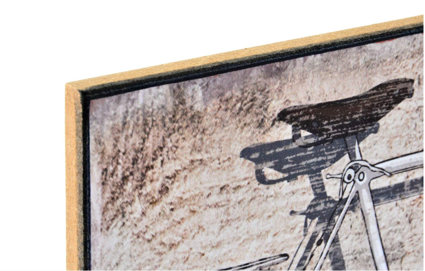 Pack 4 Cuadro Bicicleta Envejecido para decoración